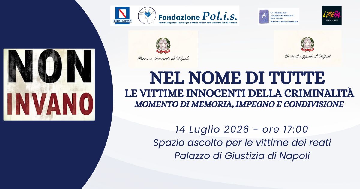 Nel nome di tutte le Vittime Innocenti