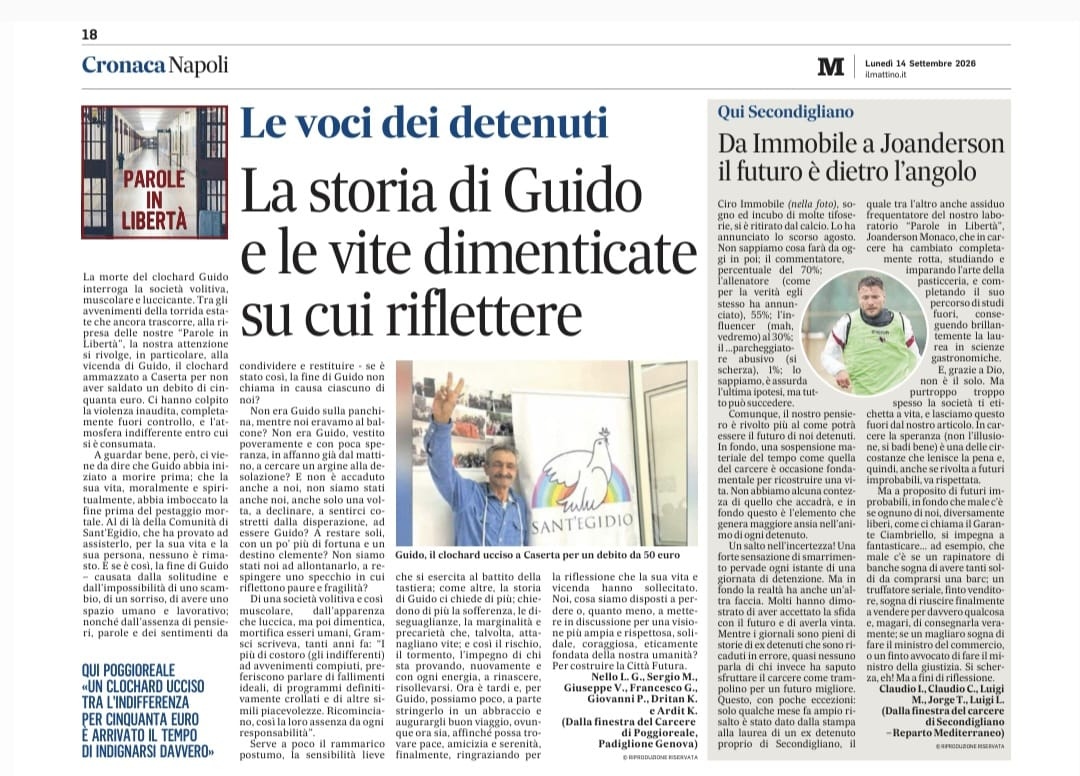 Parole in Libertà del 14 Settembre 2026