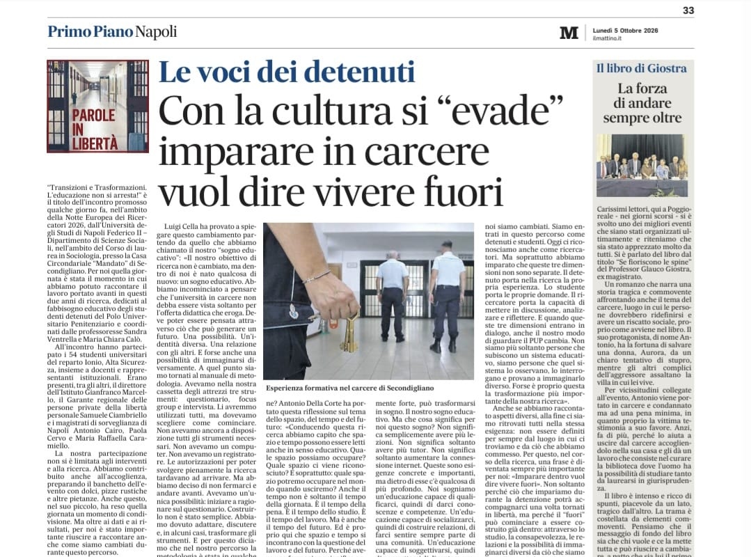 Parole in Libertà del 5 Ottobre 2026