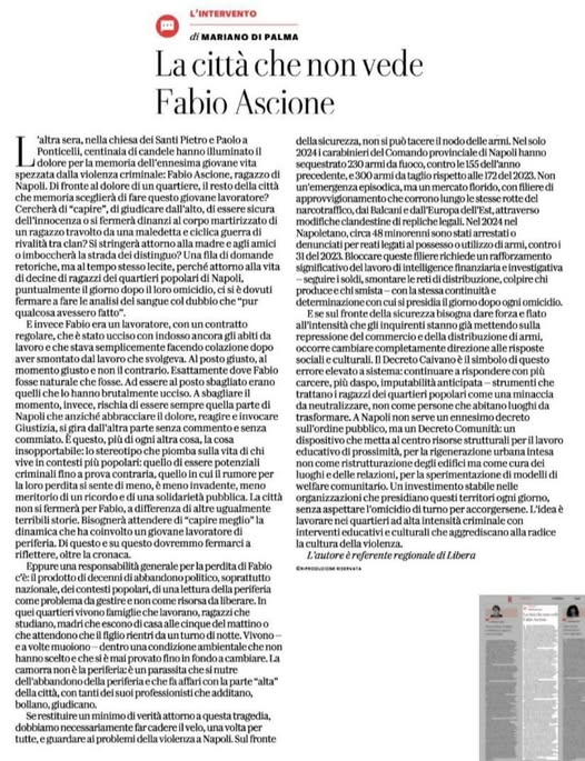 intervento di Mariano Di Palma