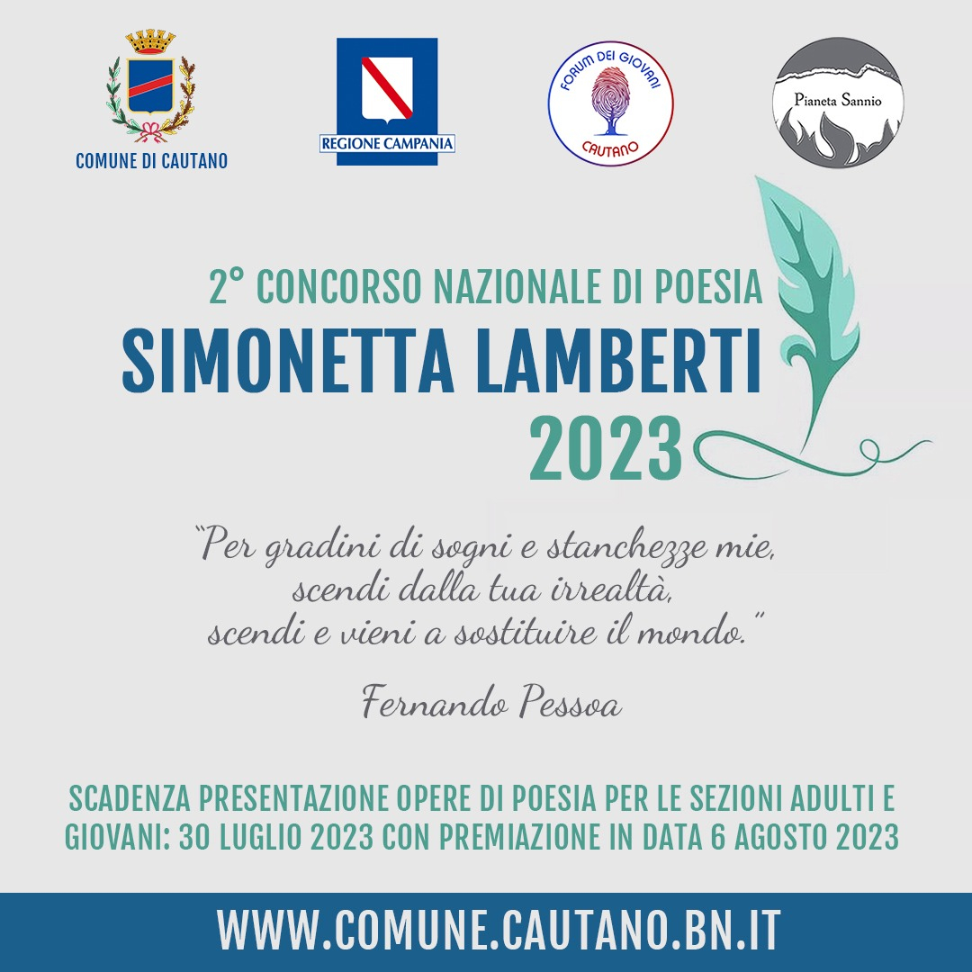 Secondo Concorso Nazionale di Poesia "Simonetta Lamberti"