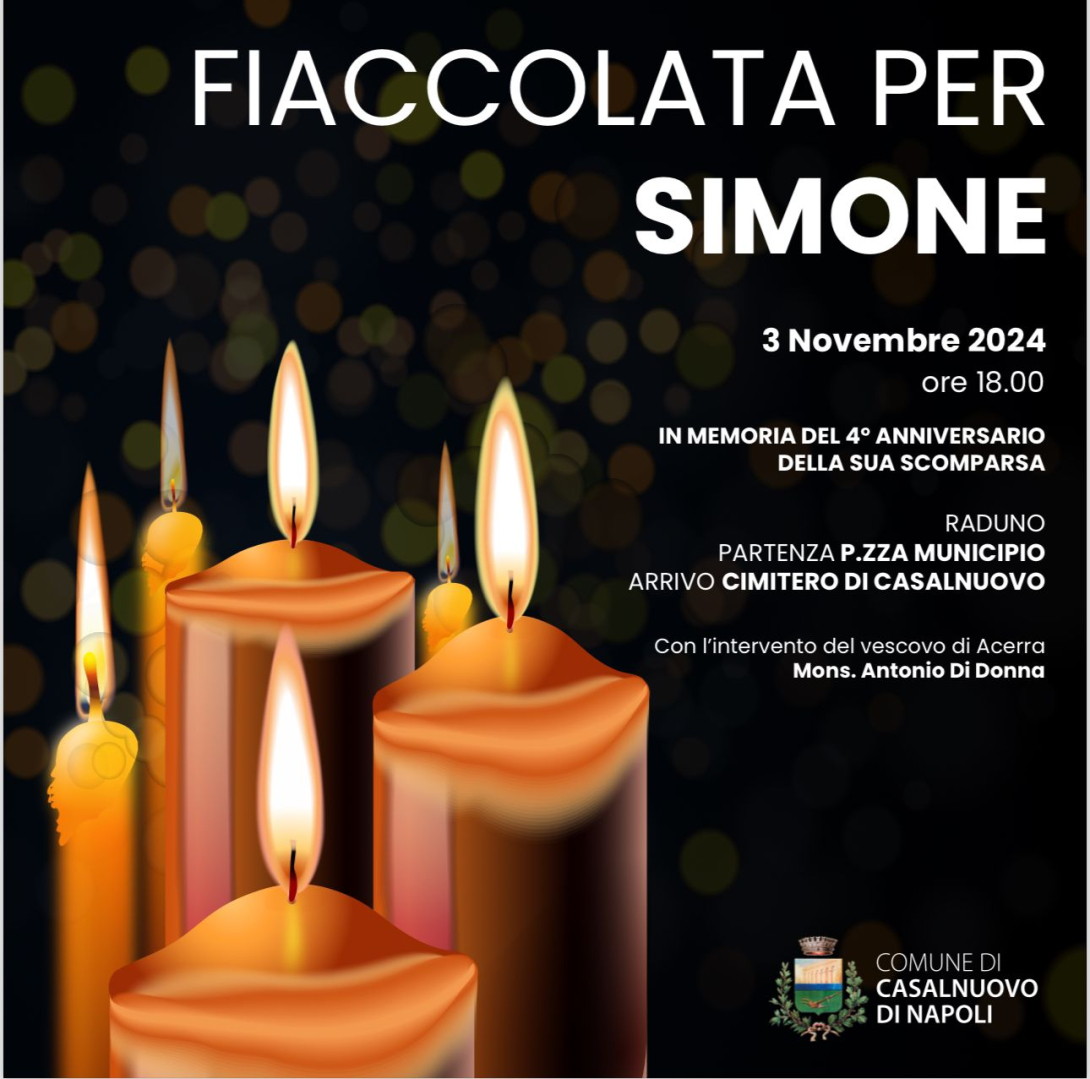 Fiaccolata per Simone Frascogna