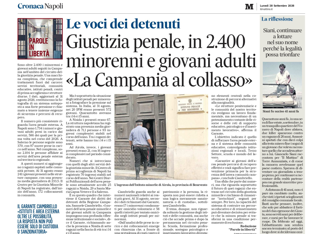 Parole in Libertà: edizione del 28 Settembre 2026