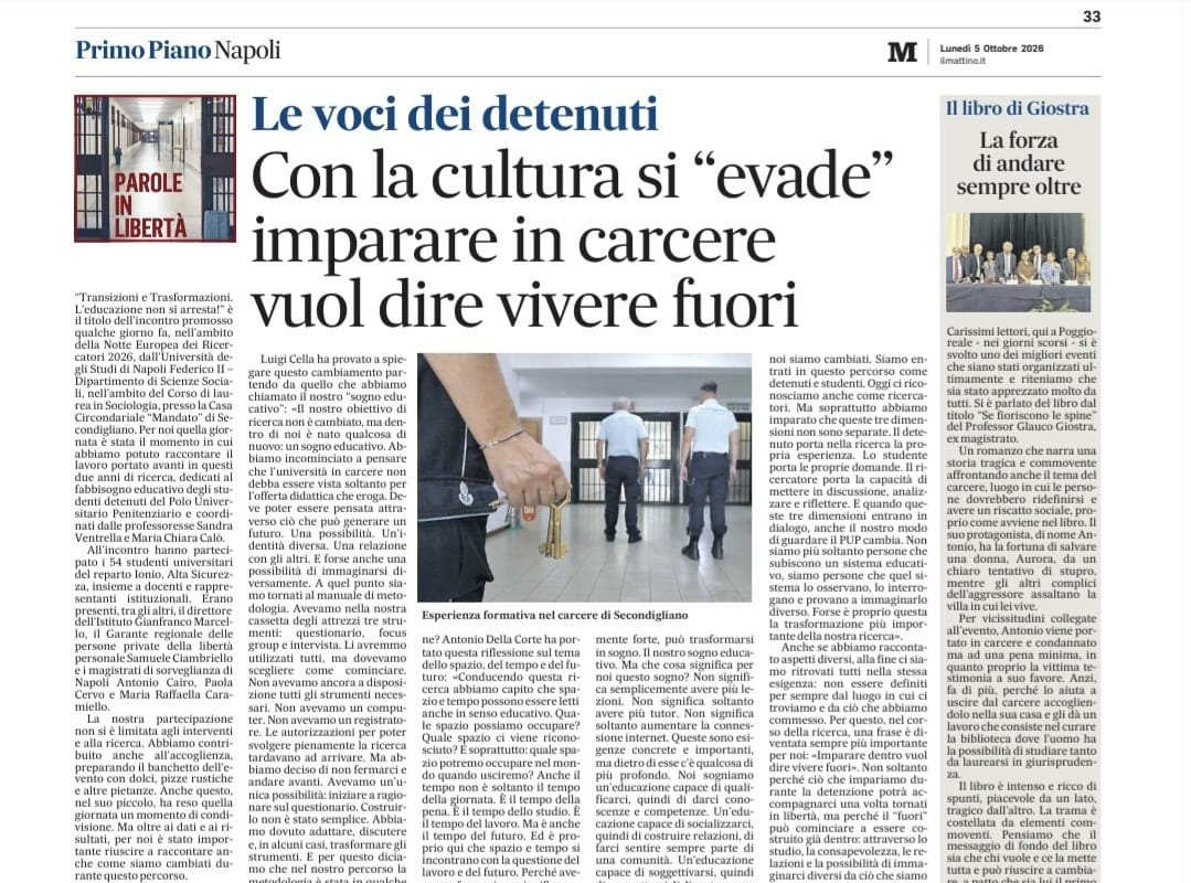 Parole in Libertà del 5 Ottobre 2026